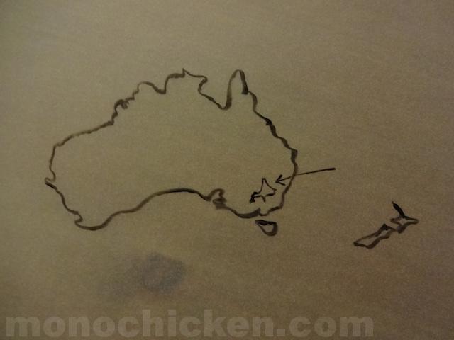 オーサグラフ世界地図　オーストラリアと北海道のサイズを「大陸のサイズがほぼ正確に描かれている世界地図」で比較してみた　画像