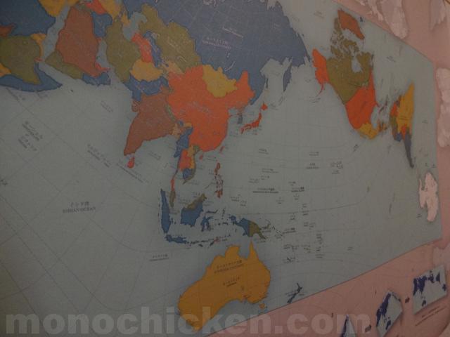 オーサグラフ世界地図　オーストラリアと北海道のサイズを「大陸のサイズがほぼ正確に描かれている世界地図」で比較してみた　画像