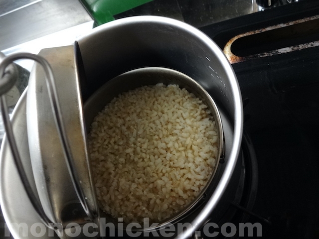 【ダブルチタン炊飯】では米は上手く炊けなかった　：検証　画像