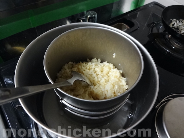 【ダブルチタン炊飯】では米は上手く炊けなかった　：検証　画像